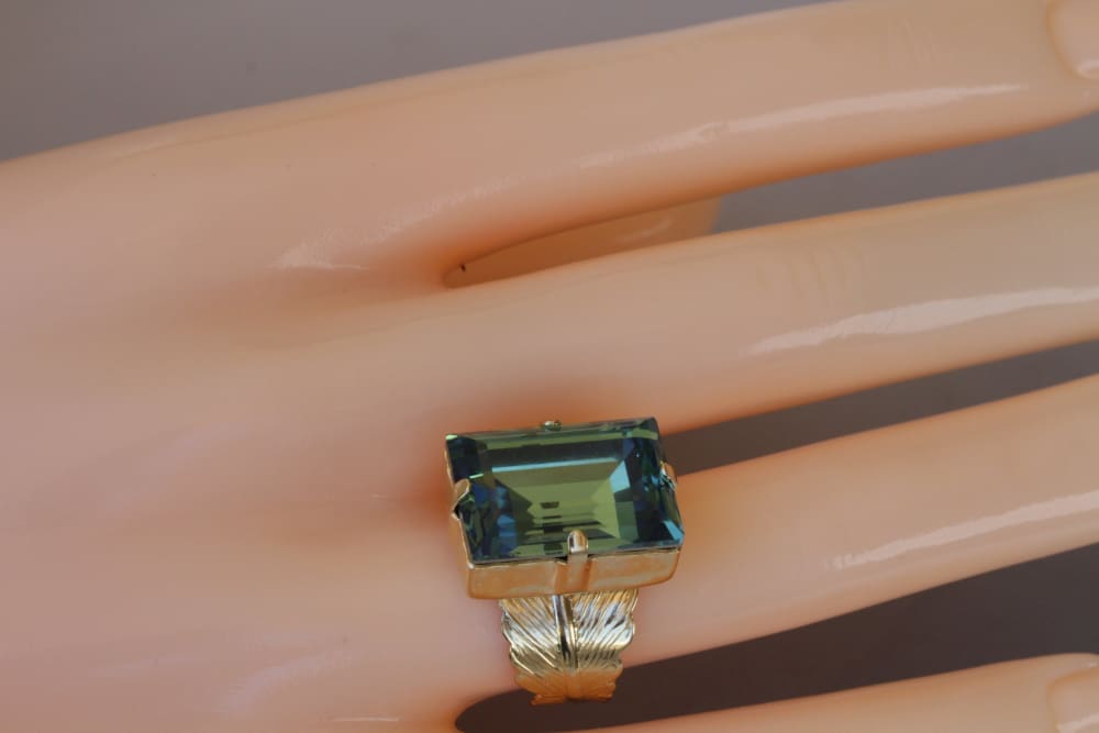Emerald Crystal Ring