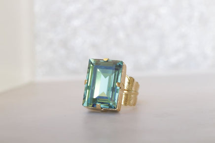 Emerald Crystal Ring