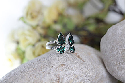 Emerald Crystal Ring