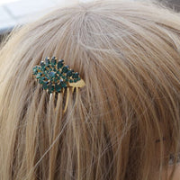 Emerald Green Hair Comb