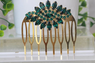 Emerald Green Hair Comb