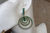 Emerald Hoop Earrings