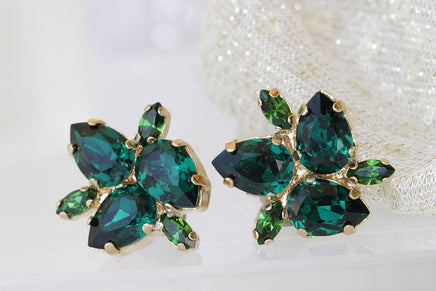 Emerald Stud Earrings