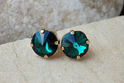 Emerald Stud Earrings