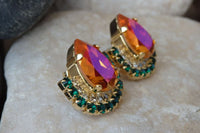 Emerald Tangerine Earrings