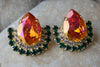 Emerald Tangerine Earrings