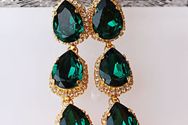 Emerald Wedding Earrings