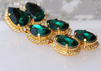 Emerald Wedding Earrings