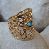 Extra Wide Gold Ring