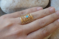 Extra Wide Gold Ring