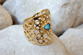 Extra Wide Gold Ring