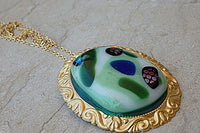 Framed Fused Glass Necklace