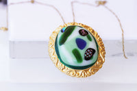 Framed Fused Glass Necklace