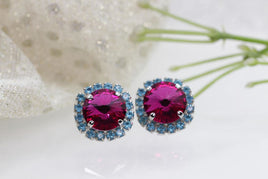 Fuchsia Pink Earrings