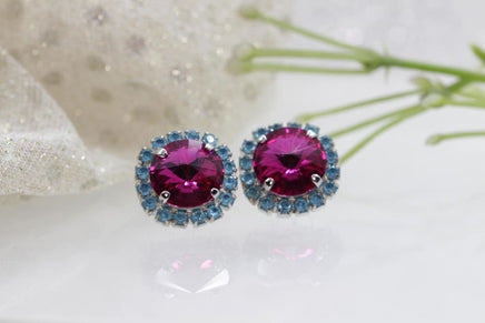 Fuchsia Pink Earrings