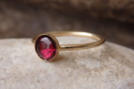 Garnet Gold Ring