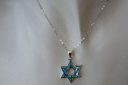 Gemstone Star Of David Necklace