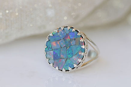 Genuine Australian Opal Ring