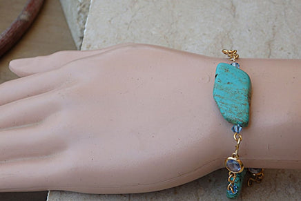 Genuine Turquoise Tassel Necklace