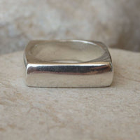 Geometrical Ring. Gold Square Ring. Geometric Ring. Wedding Ring. Square Band Ring. Womens Band Ring. Men Wedding Ring. Classic Gold Rings