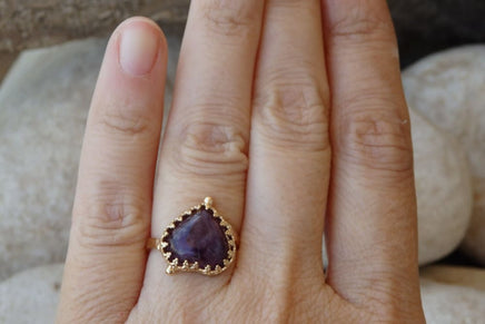 Gold Amethyst Ring