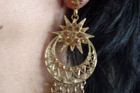 Gold Bohemian Dangle Earrings