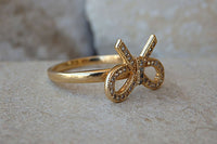 Gold Bow Ring