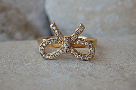 Gold Bow Ring