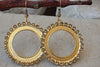 Gold Champagne Rebeka Circle Earrings