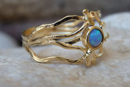 Gold Filled Opal Ring