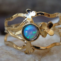 Gold Filled Opal Ring