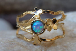 Gold Filled Opal Ring