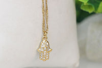 Gold Hamsa Necklace