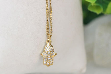 Gold Hamsa Necklace