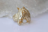 Gold Horse Ring