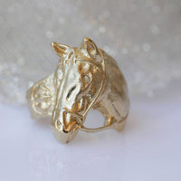 Gold Horse Ring
