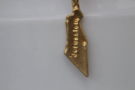 Gold Israel Necklace