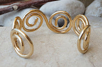 Gold Plated Open Bracelet