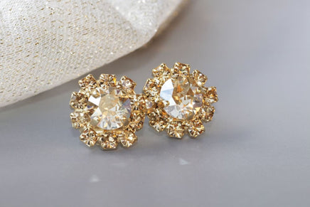 Gold Post Earrings