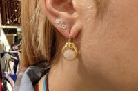 Gold Sandstone Earrings