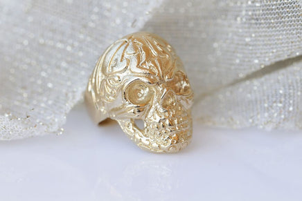 Gold Skull Ring