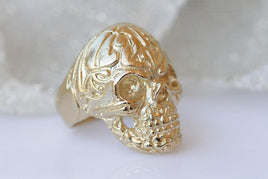 Gold Skull Ring