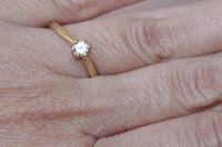 Gold Solitaire Ring