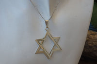 Gold Star Of David Necklace