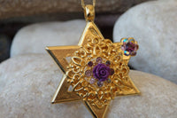 Gold Star Of David Necklace