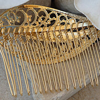 Gold Rebeka Hair Comb