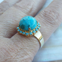 Gold Turquoise Ring