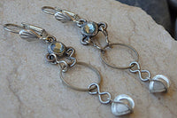 Gray Drop Earrings