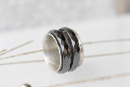 Gray Hematite Ring