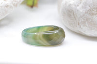 Green Agate Ring